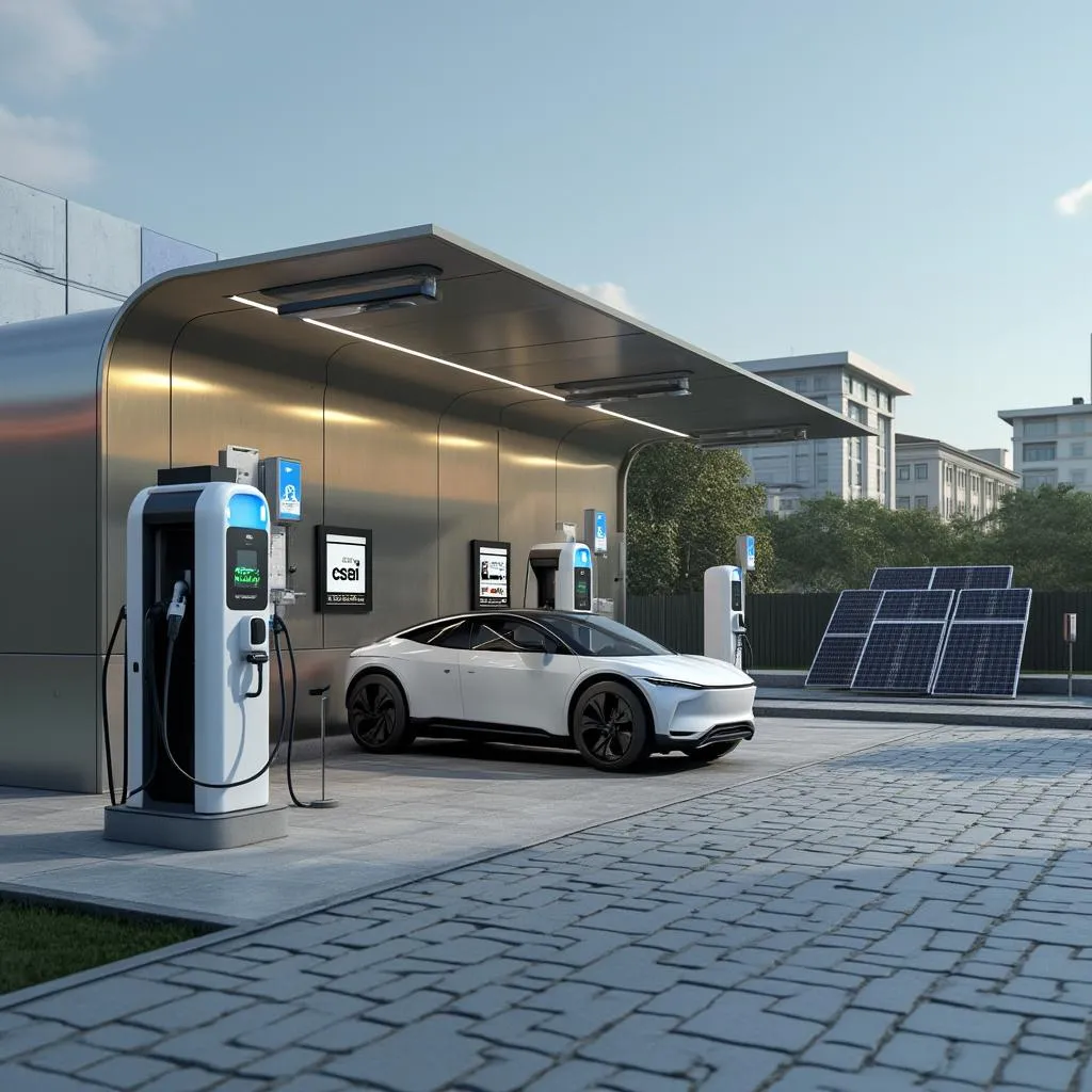 Estación de carga para vehículos eléctricos en Argentina